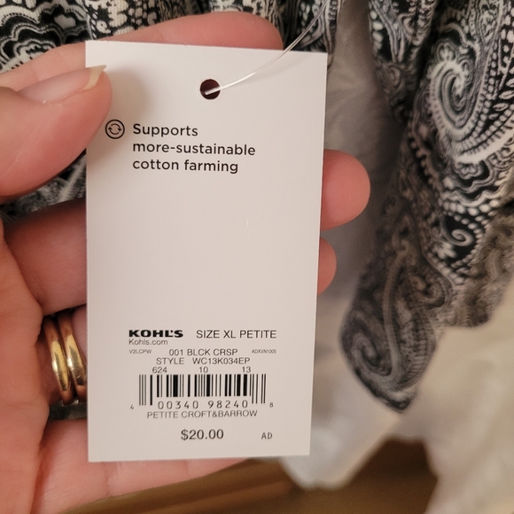 BUY 3, get 1 FREE (SEE DETAILS) Croft and Barrow Shirt, (308) - Picture 3 of 5